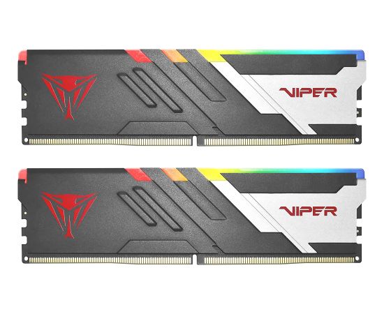 Patriot 64 GB DDR5-5200 Kit, memory (black, PVVR564G520C40K, Viper Venom RGB, XMP)