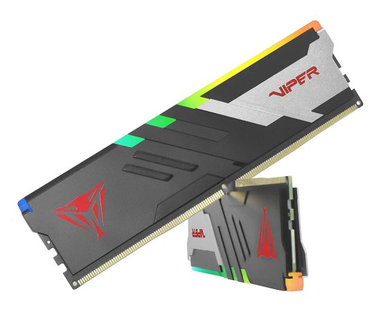 Patriot 64 GB DDR5-5200 Kit, memory (black, PVVR564G520C40K, Viper Venom RGB, XMP)