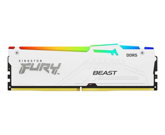 Kingston FURY 64 GB DDR5-5200 Kit, memory (white, KF552C40BWAK2-64, Beast RGB, XMP)