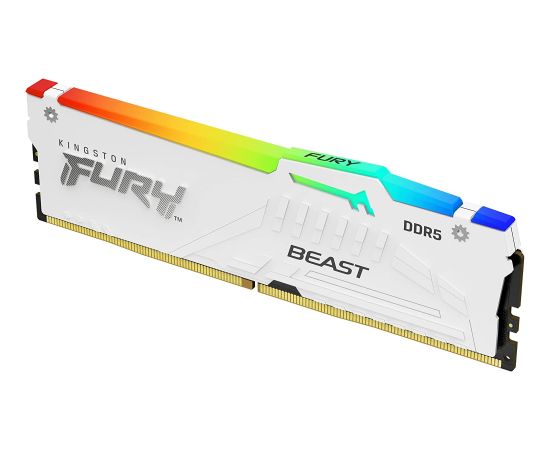 Kingston FURY 32 GB DDR5-5600 Kit, memory (white, KF556C40BWAK2-32, Beast RGB, XMP)