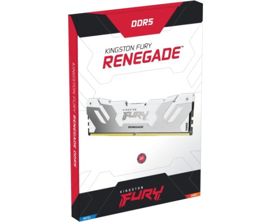 Kingston FURY 16 GB DDR5-6800, memory (white, KF568C36RW-16, Renegade, XMP)