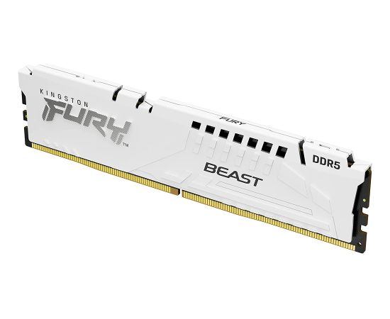 Kingston FURY 16 GB DDR5-5600, memory (white, KF556C36BWE-16, Beast, XMP, EXPO)