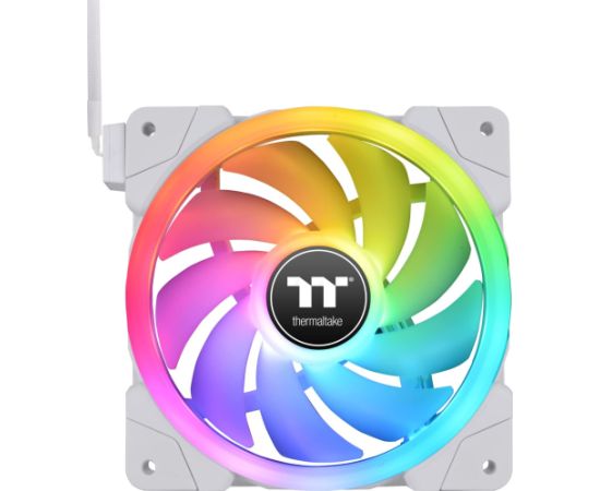 Thermaltake SWAFAN EX14 RGB PC Cooling Fan White TT Premium Edition, case fan (white, pack of 3, incl. controller)