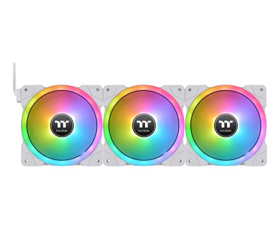 Thermaltake SWAFAN EX14 RGB PC Cooling Fan White TT Premium Edition, case fan (white, pack of 3, incl. controller)