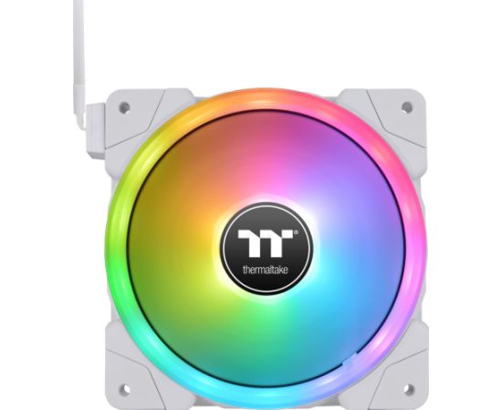 Thermaltake SWAFAN EX12 RGB PC Cooling Fan White TT Premium Edition, case fan (white, pack of 3, incl. controller)