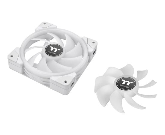 Thermaltake SWAFAN EX12 RGB PC Cooling Fan White TT Premium Edition, case fan (white, pack of 3, incl. controller)