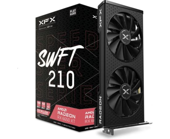 XFX Radeon RX 6650 XT Speedster SWFT 210 Core Gaming, graphics card (RDNA 2, GDDR6, 3x DisplayPort, 1x HDMI 2.1)