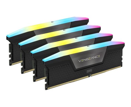 Corsair 192 GB DDR5-5200 Kit, memory (black, CMH192GX5M4B5200C38, Vengeance RGB, XMP)