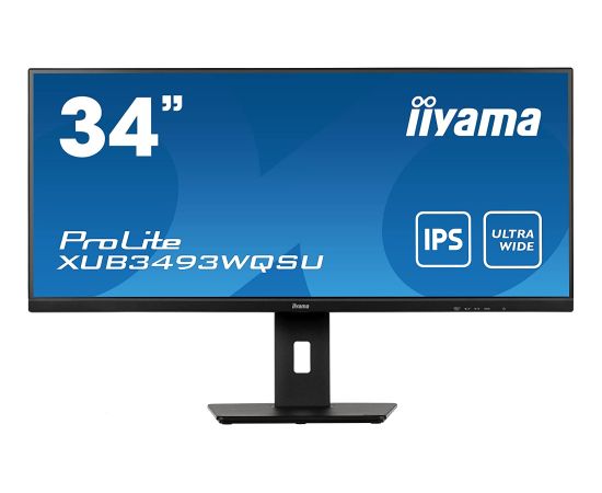 iiyama ProLite XUB3493WQSU-B5, LED monitor (86 cm (34 inch), black, QHD, 75 Hz, HDMI)
