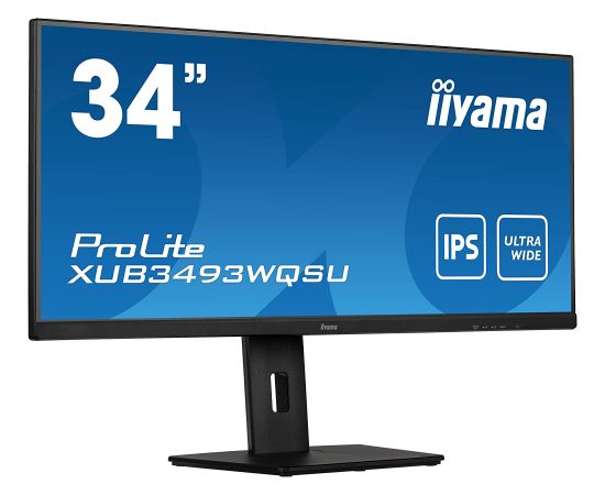 iiyama ProLite XUB3493WQSU-B5, LED monitor (86 cm (34 inch), black, QHD, 75 Hz, HDMI)