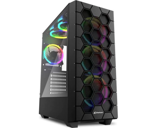 Sharkoon RGB HEX, tower housing (black, tempered glass side panel)
