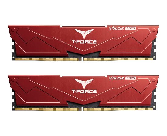 Team Group DDR5 32GB - 5600 - CL - 36 - Dual-Kit - FLRD532G5600HC36BDC01, VULCAN, XMP, red