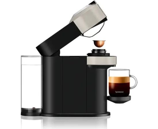 Krups Nespresso Vertuo Next & Aeroccino XN911B, capsule machine (light grey/black)