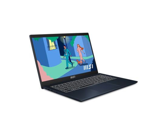 MSI Modern 15 B12MO-640PL Laptop 39.6 cm (15.6") Full HD Intel® Core™ i5 i5-1235U 16 GB DDR4-SDRAM 512 GB SSD Wi-Fi 6 (802.11ax) Windows 11 Home Black