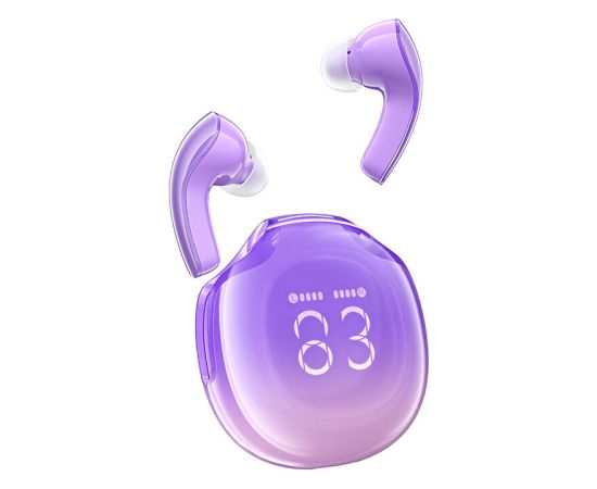 Earphones TWS Acefast T9, Bluetooth 5.3, IPX4 (grape purple)