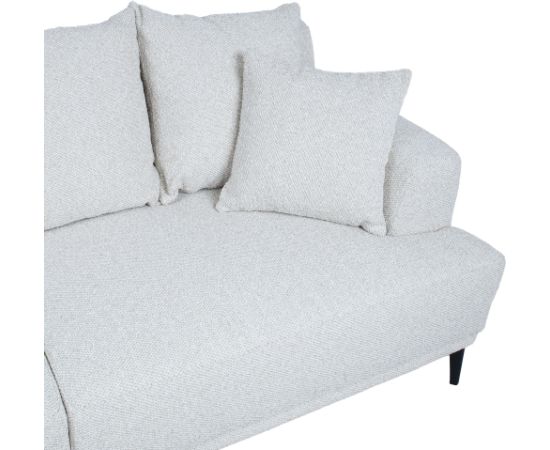 Dīvāns MAGNOLIA 3-vietīgs, gaiši bēšs audums