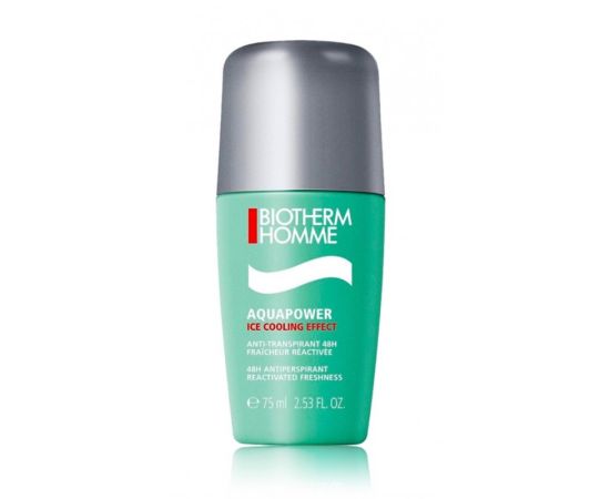 Biotherm Aquapower Ice Cooling Effect 48H 75 ml. Antiperspirant rullīšu antiperspirants vīriešiem