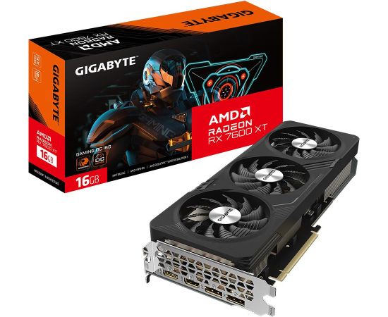 Graphics Card GIGABYTE AMD Radeon RX 7600 XT 16 GB GDDR6 128 bit PCIE 4.0 16x 2xHDMI 2xDisplayPort R76XTGAMINGOC-16GDG10