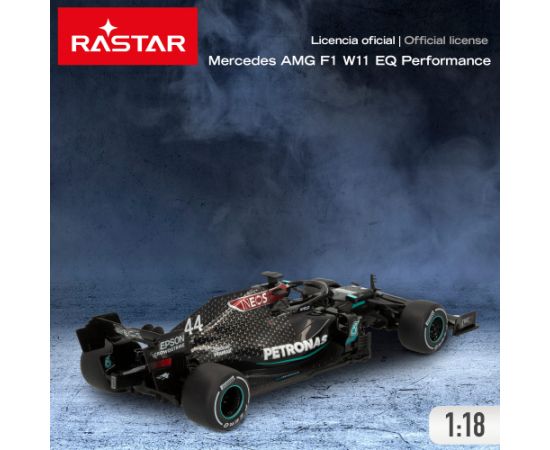 Rastar Radio vadāmā mašīna MERCEDES-AMG F1 W11 EQ PERFOMANCE (black) 1:18 6+ CB46981