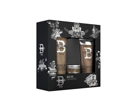 TIGI vīriešu dāvanu komplekts ar šampūnu, kondicionieri un matu vasku Dāvanu komplekti