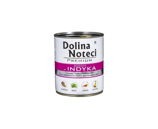 Dolina Noteci DOLINA NOTECI Premium bogata w indyka - mokra karma dla psa - 800g