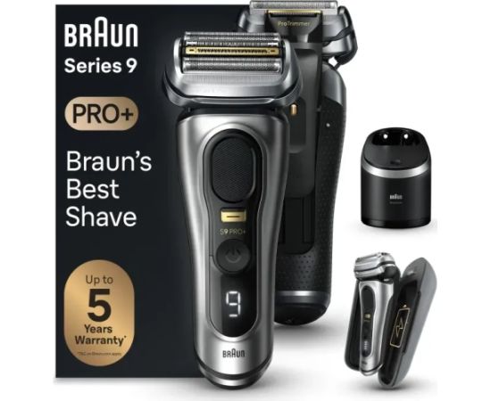 Skuveklis Braun Series 9 Pro+ 9577cc Wet&Dry edles metal