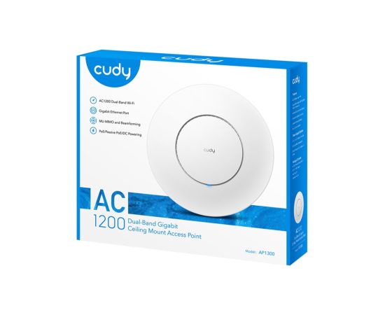 Cudy AC1300 White Power over Ethernet (PoE)