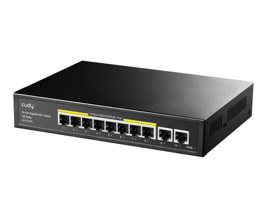 Cudy GS1010PE network switch Gigabit Ethernet (10/100/1000) Power over Ethernet (PoE) Black