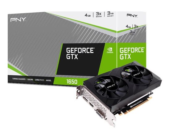 Pny Technologies PNY GeForce GTX 1650 Dual Fan 2 4GB GDDR6 (VCG16504D6DFXPB1)