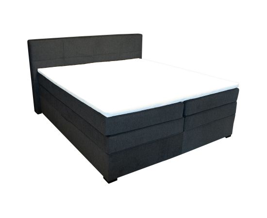 Kontinentālā gulta TENNESSI STORAGE 180x200cm, pelēks Gultas ar veļas kasti