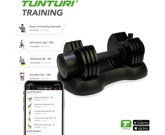 Tunturi regulējama hantele 25 kg Весовые мячи