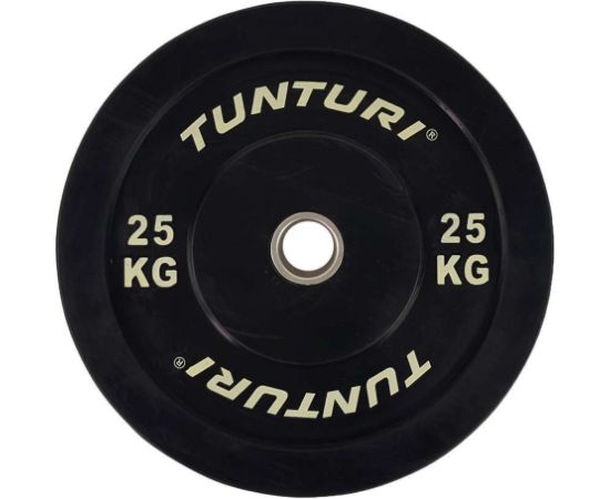"Tunturi Bumper Plate" 25 kg melna