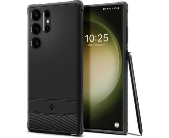 SPIGEN Rugged Armor ACS05613 для Samsung Galaxy S23 Ultra - матовый черный