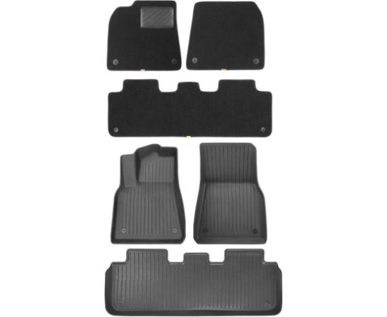 6-Piece Floor Mat for Tesla Baseus T-Space Series (black)