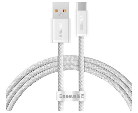 Cable USB to USB-C Baseus Dynamic Series, 100W, 1m (white)