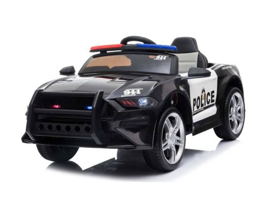 bērnu vienvietīgs policijas elektromobilis, melns