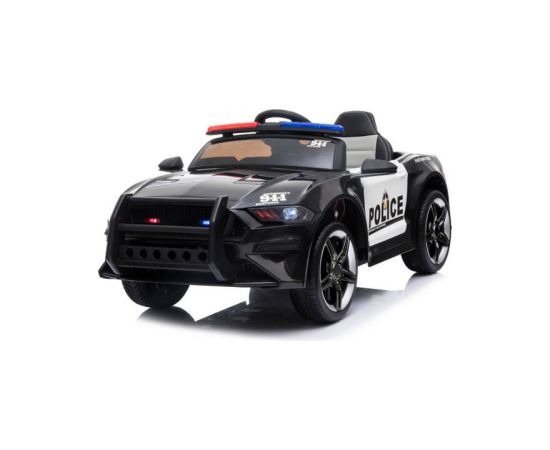 bērnu vienvietīgs policijas elektromobilis, melns