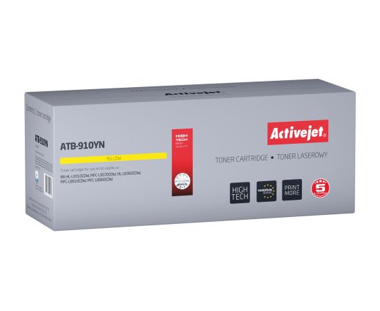 Activejet ATB-910YN Toner (replacement Brother TN-910Y; Supreme; 9000 pages; yellow)