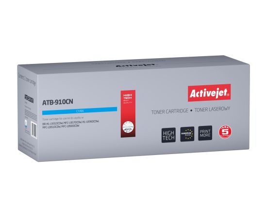Activejet ATB-910CN Toner (replacement Brother TN-910C; Supreme; 9000 pages; cyan)