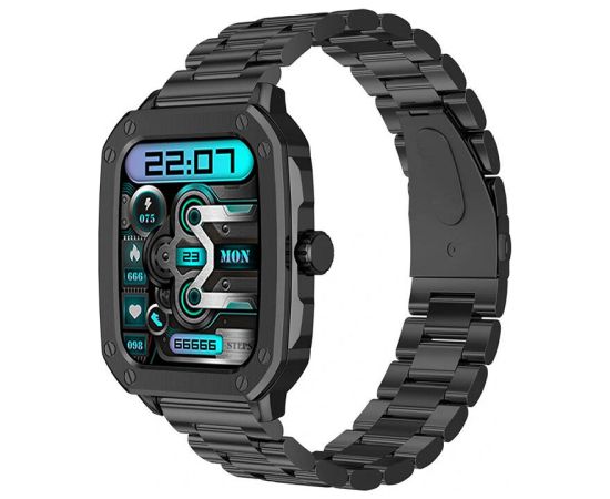 Smartwatch Blitzwolf BW-GTC3 (Black/Black Steel)