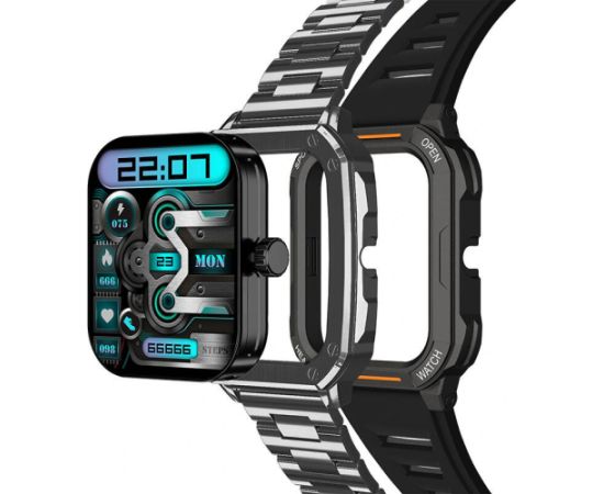 Smartwatch Blitzwolf BW-GTC3 (Black/Black Steel)