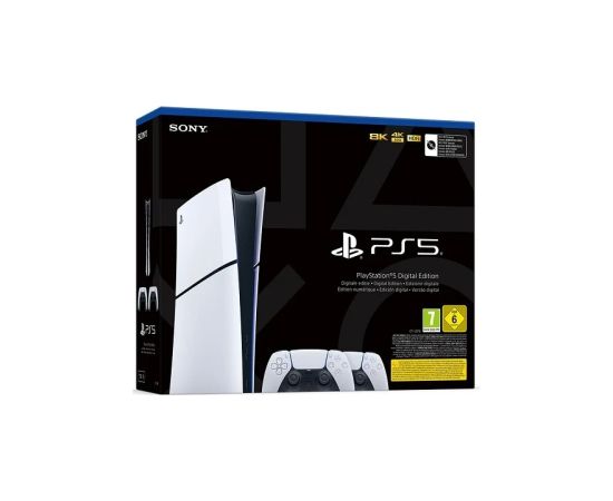 Sony Playstation 5 Digital Edition D Slim + 2 DualSense White