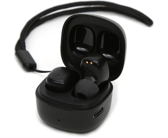 Platinet wireless earbuds PM1001B TWS, black (45923)