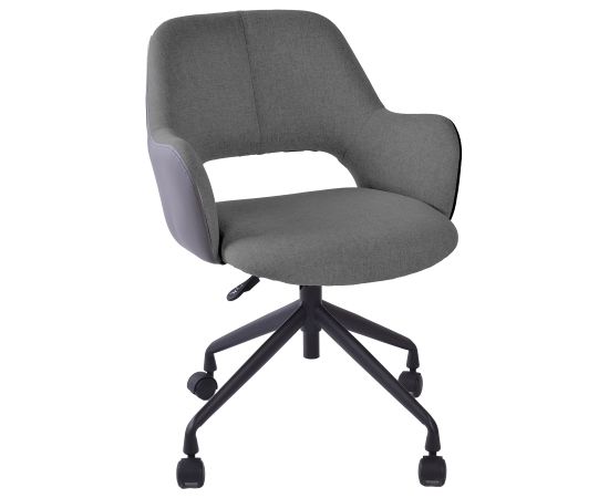 Task chair KENO with castors, grey