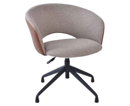 Task chair KARINA without castors, beige/light brown