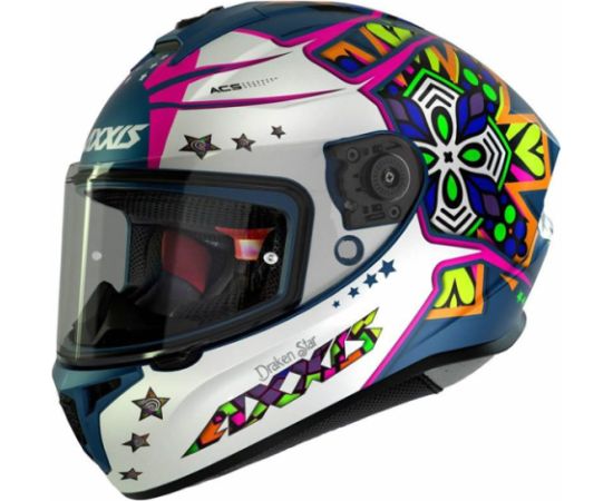 Axxis Helmets, S.a Draken STAR (S) C7 BlueMat ķivere