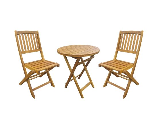 Balcony set GWEN D60cm table and 2 chairs