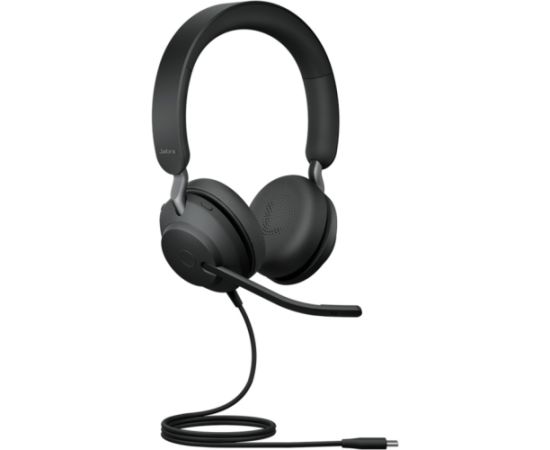 Jabra Evolve2 40 SE, headset (black, stereo, USB-C, UC)