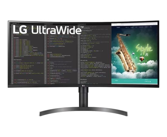 LG 35WN75CP-B, LED monitor - 35 - black, UWQHD, IPS, HDMI, DisplayPort, USB-C, curved, 100Hz panel