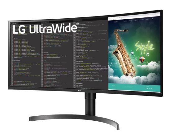 LG 35WN75CP-B, LED monitor - 35 - black, UWQHD, IPS, HDMI, DisplayPort, USB-C, curved, 100Hz panel